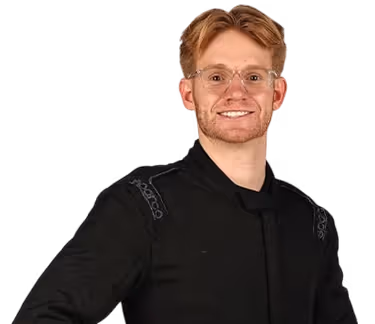 Jacob  Abel's racing helmet