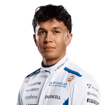 Alex Albon's racing helmet