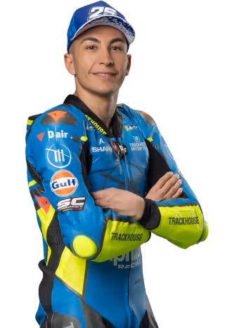 Raúl Fernández's racing helmet