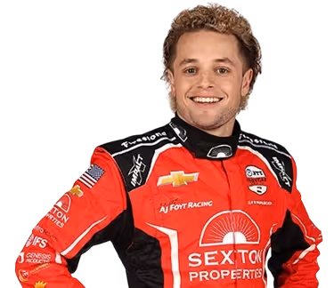 Santino Ferrucci's racing helmet