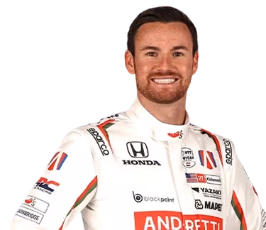 Kyle Kirkwood's racing helmet