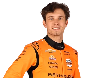 Christian Lundgaard's racing helmet