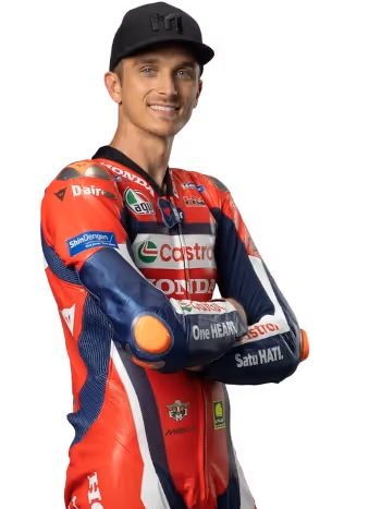 Luca Marini's racing helmet