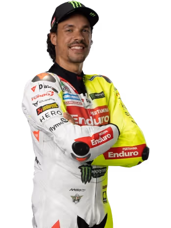 Franco Morbidelli's racing helmet