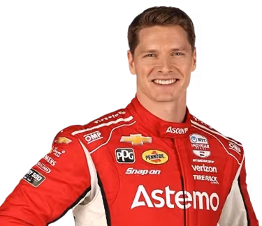 Josef Newgarden's racing helmet