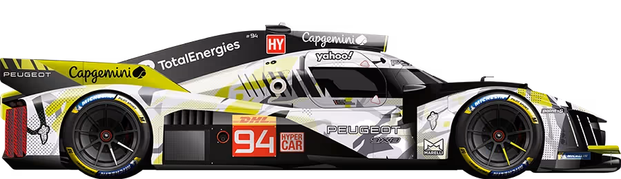 Peugeot TotalEnergies #94 car