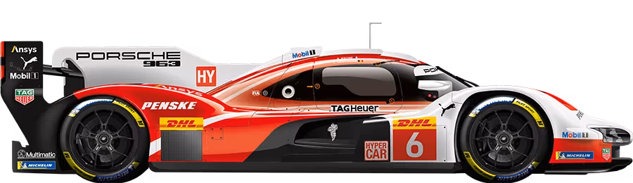 Porsche Penske #6 car