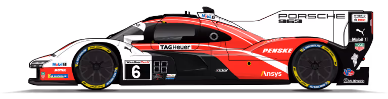 Porsche Penske Motorsport #6 car