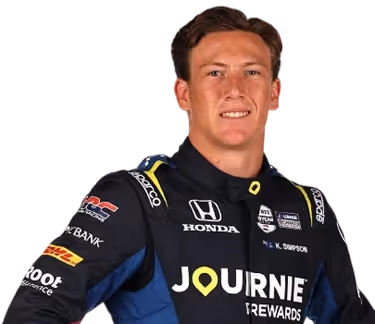 Kyffin Simpson's racing helmet